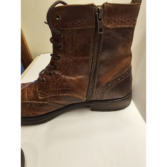 Ashton Grey Men\'s Rockcastle 2 Leather Boots Brown Size 10 main image 4